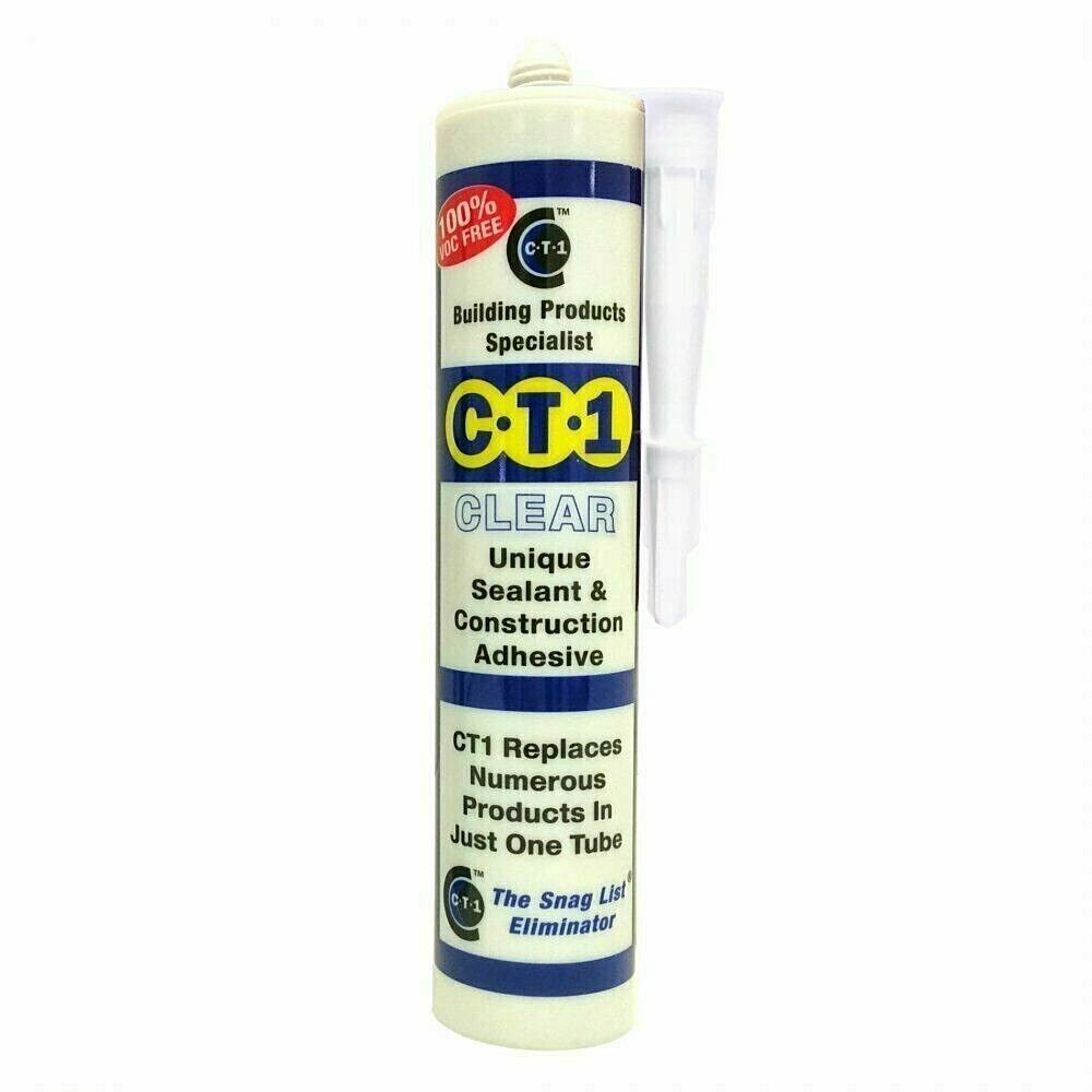 CT1 Sealant Waterproof Adhesive Metal Wood Plastic Glass Concrete ALL COLOURS !!