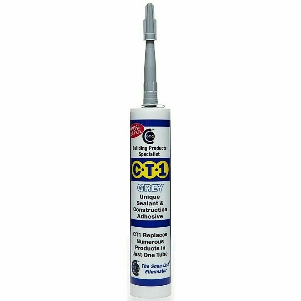 CT1 Sealant Waterproof Adhesive Metal Wood Plastic Glass Concrete ALL COLOURS !!