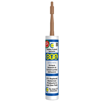 CT1 Sealant Waterproof Adhesive Metal Wood Plastic Glass Concrete ALL COLOURS !!