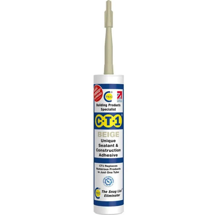 CT1 Sealant Waterproof Adhesive Metal Wood Plastic Glass Concrete ALL COLOURS !!