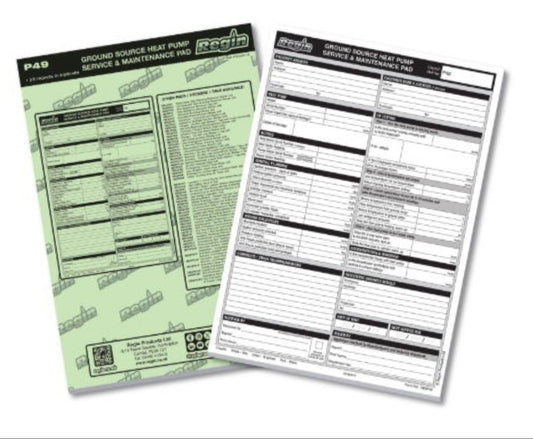 Regin Ground Source Heat Pump Service & Maintenance Pad