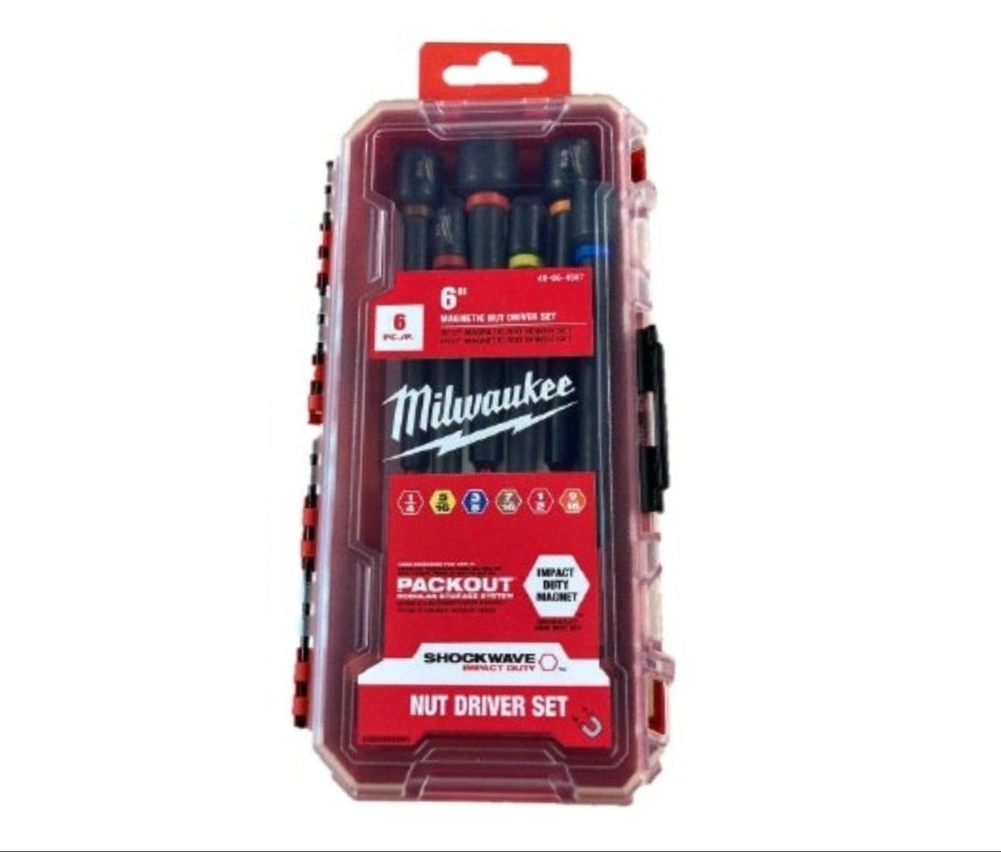 Milwaukee Shockwave Nut Driver Long Set (3 Pieces) 8mm 10mm 13mm - 150mm Long