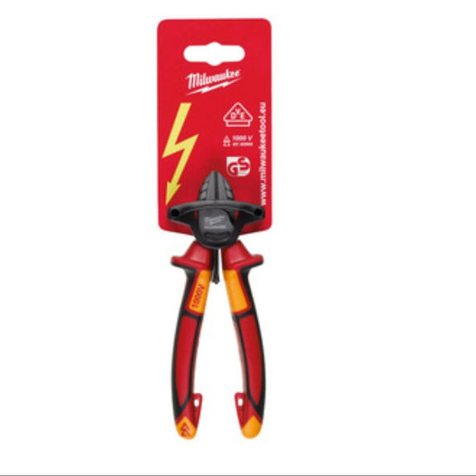 Milwaukee VDE Diagonal Cutter 160mm Insulated Cable Snips Cable Cutter